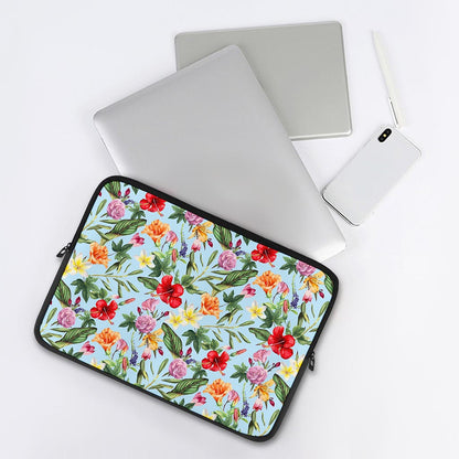 Hibiscus Flower Floral Pattern Print Laptop Sleeve