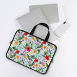 Hibiscus Flower Floral Pattern Print Laptop Sleeve With Handle