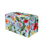 Hibiscus Flower Floral Pattern Print Leather Tissue Box Cover