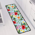 Hibiscus Flower Floral Pattern Print Long Kitchen Mat