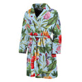 Hibiscus Flower Floral Pattern Print Men's Bathrobe
