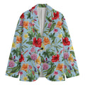 Hibiscus Flower Floral Pattern Print Men's Cotton Blazer