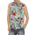 Hibiscus Flower Floral Pattern Print Men's Fitness Tank Top