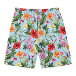 Hibiscus Flower Floral Pattern Print Men's Swim Trunks