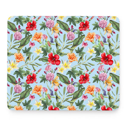 Hibiscus Flower Floral Pattern Print Mouse Pad
