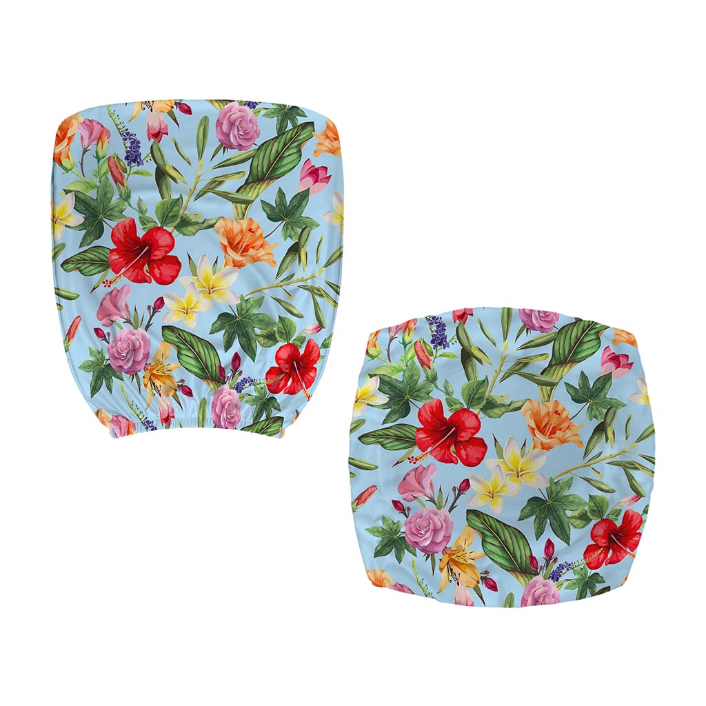 Hibiscus Flower Floral Pattern Print Office Chair Cover