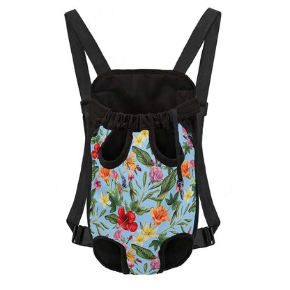 Hibiscus Flower Floral Pattern Print Pet Carrier Backpack