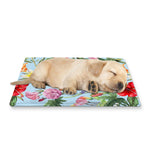 Hibiscus Flower Floral Pattern Print Pet Cooling Mat Cover