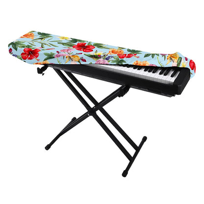 Hibiscus Flower Floral Pattern Print Piano Keyboard Cover