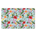 Hibiscus Flower Floral Pattern Print Polyester Doormat
