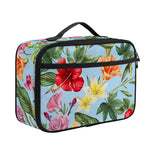 Hibiscus Flower Floral Pattern Print Portable Lunch Bag