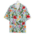 Hibiscus Flower Floral Pattern Print Rayon Hawaiian Shirt
