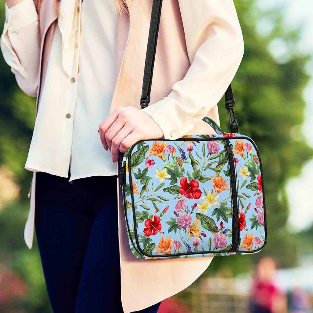 Hibiscus Flower Floral Pattern Print Shoulder Strap Bible Bag