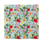 Hibiscus Flower Floral Pattern Print Silk Bandana