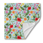 Hibiscus Flower Floral Pattern Print Silk Bandana