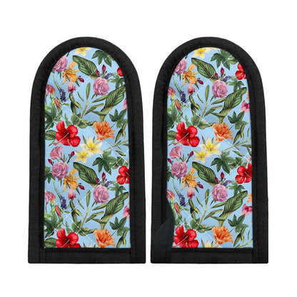 Hibiscus Flower Floral Pattern Print Skillet Handle Cover