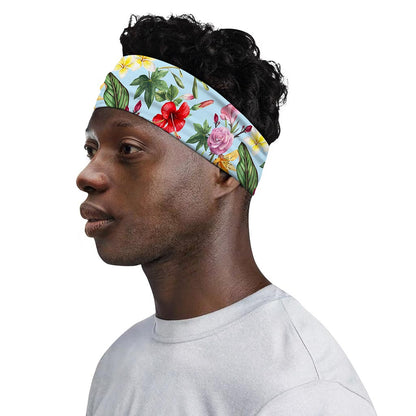 Hibiscus Flower Floral Pattern Print Sports Headband