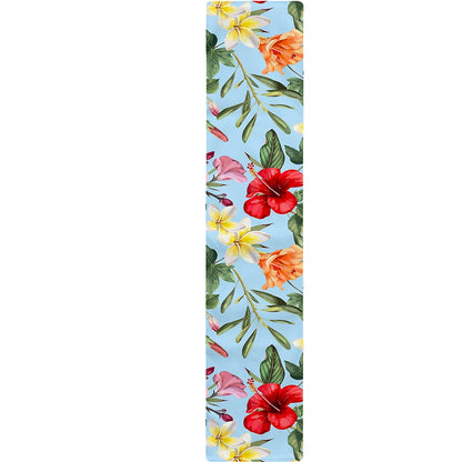 Hibiscus Flower Floral Pattern Print Table Runner