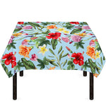 Hibiscus Flower Floral Pattern Print Tablecloth