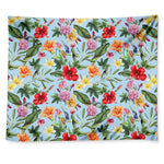 Hibiscus Flower Floral Pattern Print Tapestry