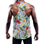 Hibiscus Flower Floral Pattern Print Training Tank Top