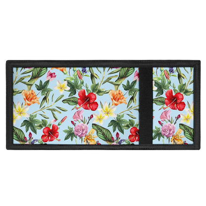 Hibiscus Flower Floral Pattern Print Trifold Wallet