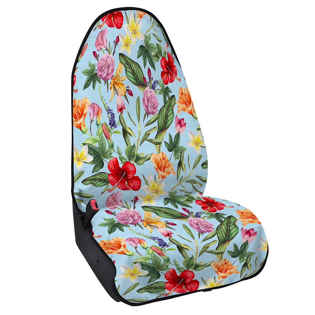 Hibiscus Flower Floral Pattern Print Waterproof Car Seat Cover