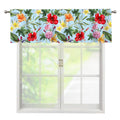 Hibiscus Flower Floral Pattern Print Window Valance