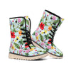 Hibiscus Flower Floral Pattern Print Winter Boots