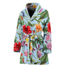 Hibiscus Flower Floral Pattern Print Women's Bathrobe