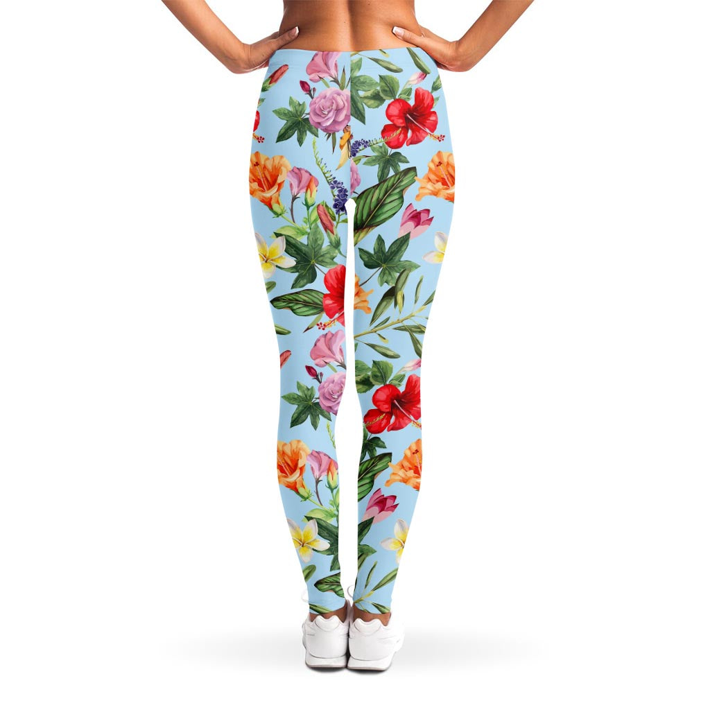 Hibiscus Flower Floral Pattern Print Women's Leggings