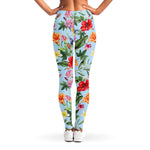 Hibiscus Flower Floral Pattern Print Women's Leggings