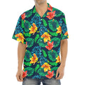Hibiscus Monstera Hawaii Pattern Print Aloha Shirt