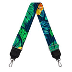 Hibiscus Monstera Hawaii Pattern Print Bag Strap