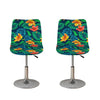 Hibiscus Monstera Hawaii Pattern Print Bar Stool Covers