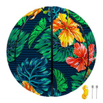 Hibiscus Monstera Hawaii Pattern Print Basketball