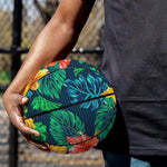 Hibiscus Monstera Hawaii Pattern Print Basketball