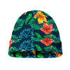 Hibiscus Monstera Hawaii Pattern Print Beanie