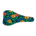Hibiscus Monstera Hawaii Pattern Print Bicycle Seat Cover
