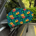 Hibiscus Monstera Hawaii Pattern Print Car Side Mirror Covers