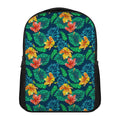 Hibiscus Monstera Hawaii Pattern Print Casual Backpack
