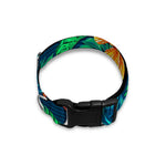 Hibiscus Monstera Hawaii Pattern Print Dog Collar