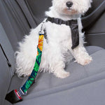 Hibiscus Monstera Hawaii Pattern Print Dog Seat Belt