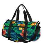 Hibiscus Monstera Hawaii Pattern Print Gym Bag
