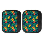 Hibiscus Monstera Hawaii Pattern Print Handle Covers