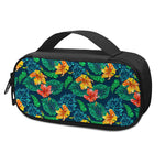 Hibiscus Monstera Hawaii Pattern Print Insulin Cooler Travel Case