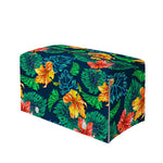 Hibiscus Monstera Hawaii Pattern Print Leather Tissue Box Cover