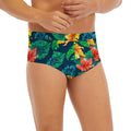 Hibiscus Monstera Hawaii Pattern Print Men's Briefs