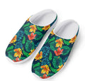 Hibiscus Monstera Hawaii Pattern Print Mesh Casual Shoes