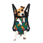 Hibiscus Monstera Hawaii Pattern Print Pet Carrier Backpack